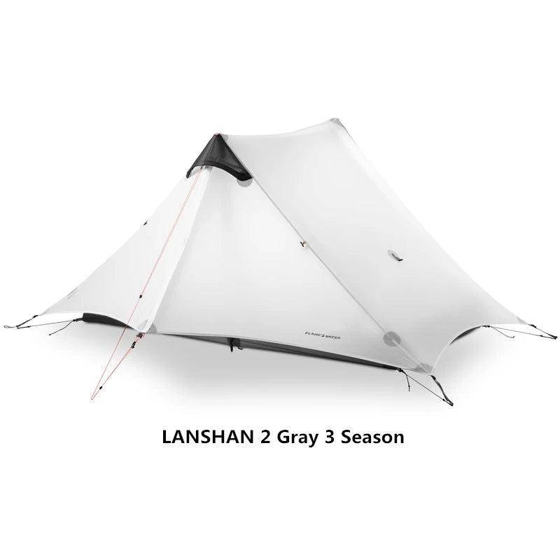 2021 FLAME'S CREED LanShan 2 Person Outdoor Ultralight Camping Tent 3 Season Professional 15D Silnylon Rodless Tent - MANDOTOS