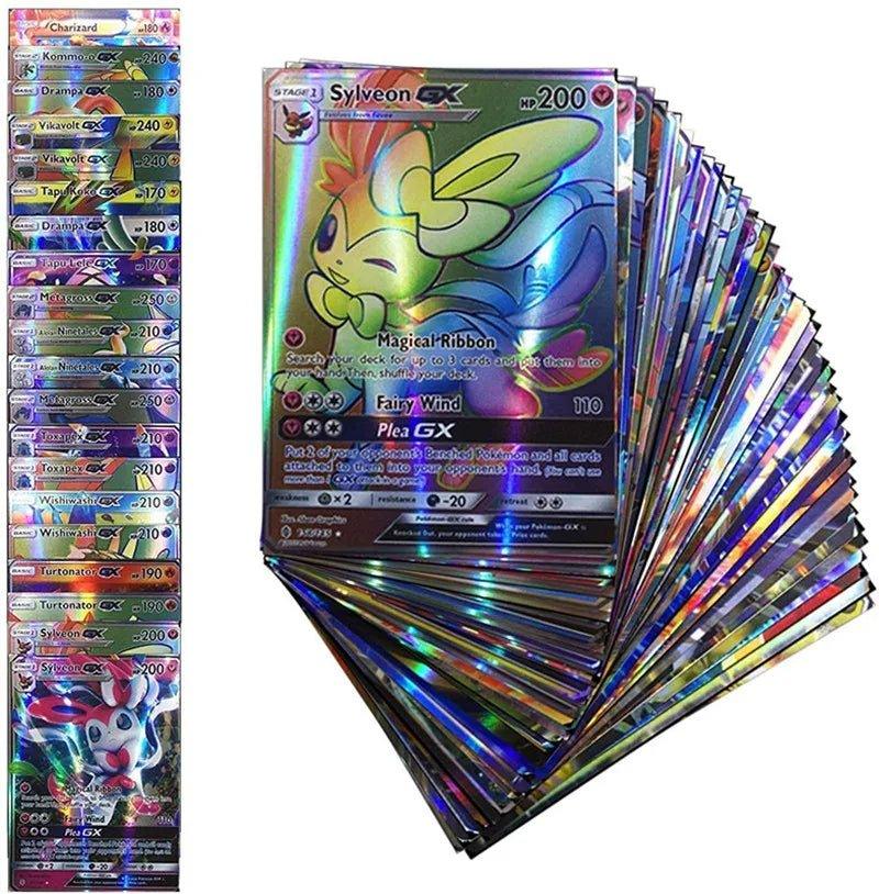20Pcs English Pokemon Cards GX Tag Team Vmax EX Mega Shining Game Battle Carte Trading Collection Cards Toys Children Gifts - MANDOTOS