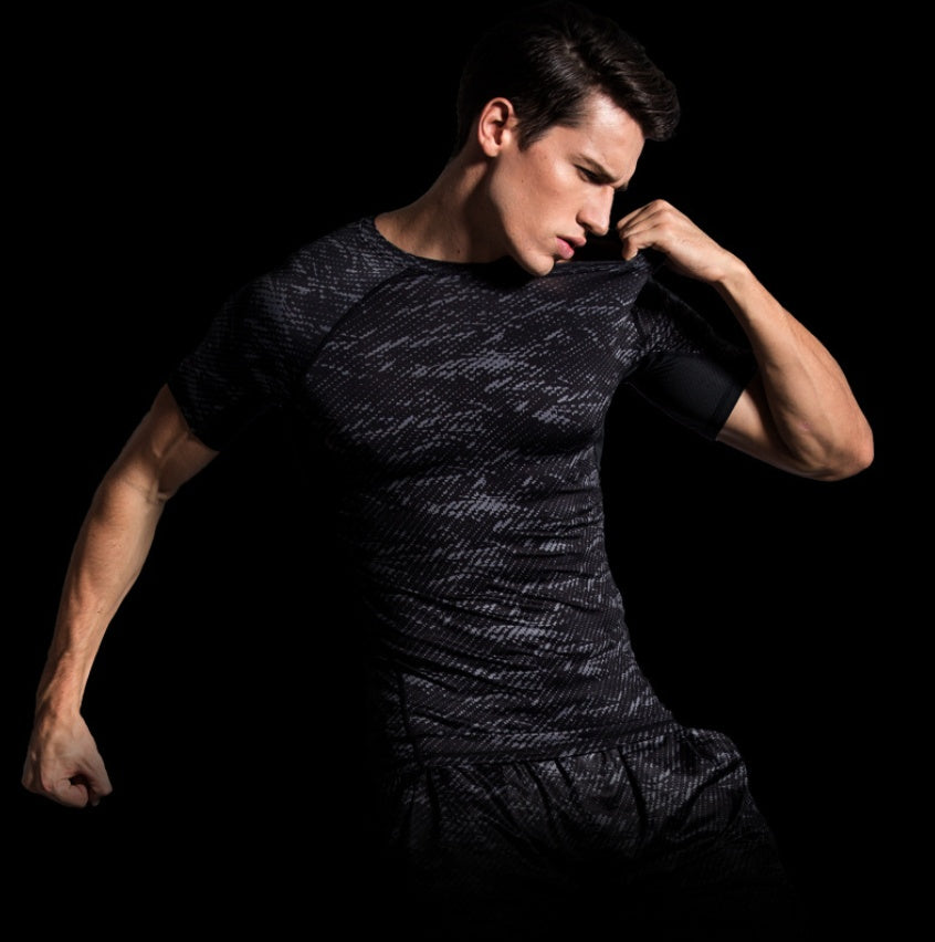 Ancient Energy sports tights for training and fitness, made of stretchy athletic fabric, designed for comfort and performance.