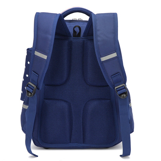Orthopedic children's school backpack by Ancient Energy with padded straps and ergonomic design for comfortable daily use.