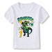 Children's T-shirt with colorful number 1-9 print for birthdays, by Ancient Energy, featuring playful design and vibrant colors.