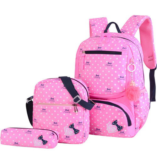 Korean style cute princess backpack for elementary school girls by Ancient Energy, featuring vibrant colors and playful design.