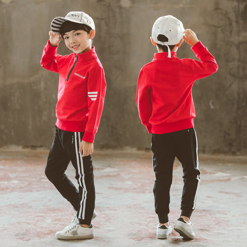 Ancient Energy boys' spring leisure sports garment, casual school outfit for kids, with a comfortable fit and vibrant design.
