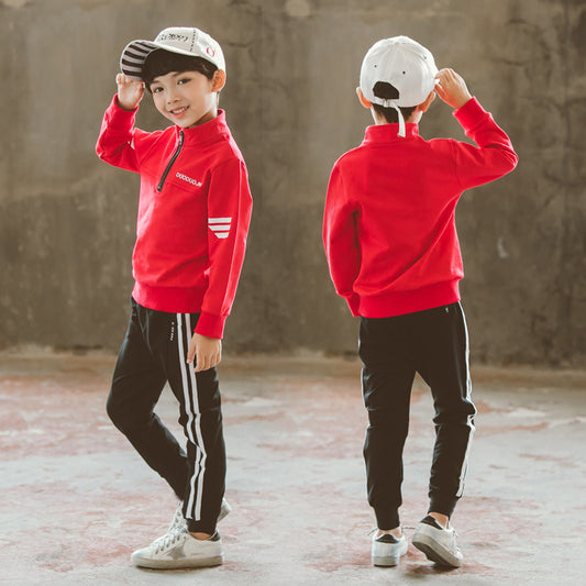 Ancient Energy boys' spring leisure sports garment, casual school outfit for kids, with a comfortable fit and vibrant design.