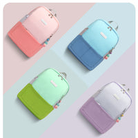 Colorful Ancient Energy elementary school backpack with adjustable straps and multiple compartments for kids' school supplies.