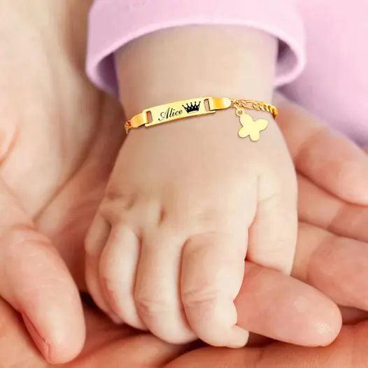 Gold Butterfly Charm Bracelet for Kids - MANDOTOS