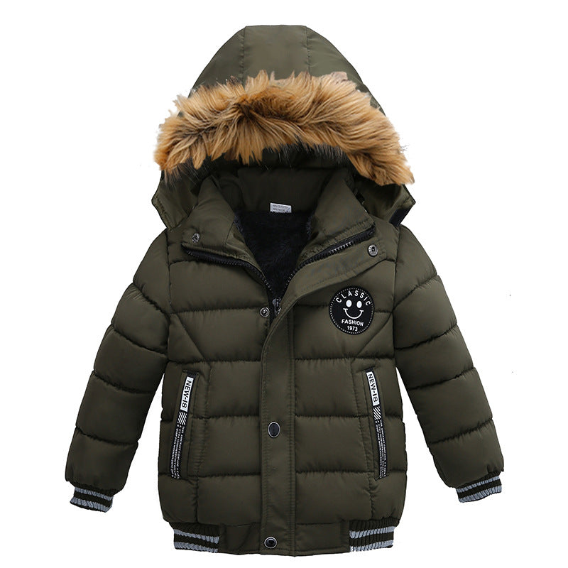 Children's cotton jacket by Ancient Energy, soft and breathable outerwear for kids, shown in a cozy, stylish design.