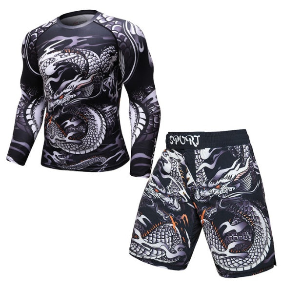 Ancient Energy MMA workout compression rashguard T-shirt featuring a sleek, fitted design for training and combat sports.