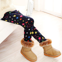 Girls' warm leggings from Ancient Energy, featuring soft, cozy fabric and a comfortable fit for cold weather.