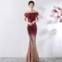 Birthday Party Dress Slimming Host Long Dress