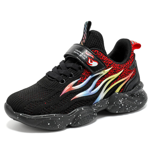 Ancient Energy boys' fashion mesh sneakers featuring sporty design and breathable material, perfect for casual wear.