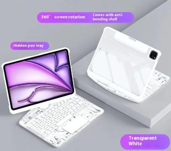 360° Swivel Keyboard Clear Case - MANDOTOS