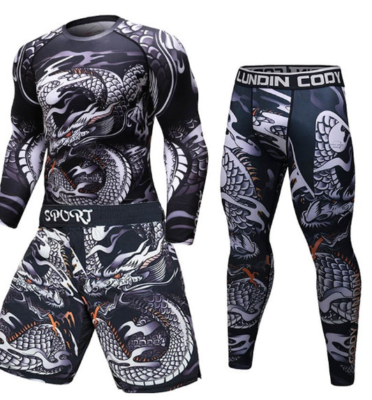 Ancient Energy MMA workout compression rashguard shirt with athletic fit and moisture-wicking fabric for training and fighting.