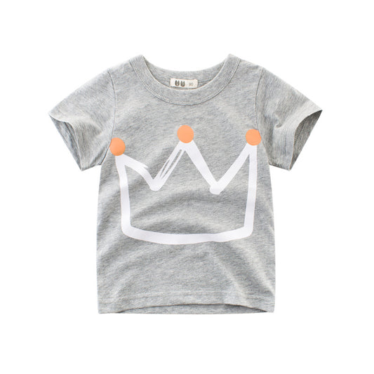 Ancient Energy boys' summer short sleeve T-shirt in vibrant colors, featuring a casual children's T-shirt design.
