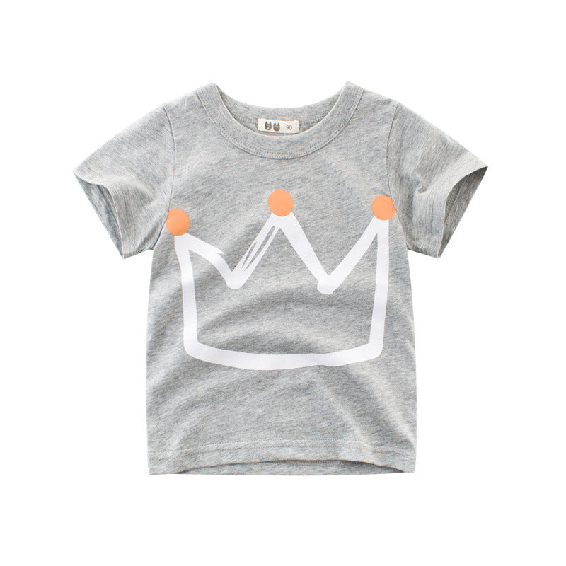 Ancient Energy boys' summer short sleeve T-shirt in vibrant colors, featuring a casual children's T-shirt design.