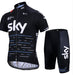 Ancient Energy short sleeve cycling suit with a fitted design, colorful pattern, and breathable fabric for active riding.