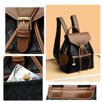 Female leather backpack by Ancient Energy, casual multifunction women’s shoulder backpack for school, travel, and everyday use.