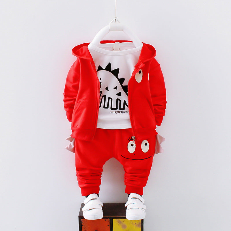 Cotton children's clothing for boys by Ancient Energy, suitable for autumn, summer, and spring seasons, shown in the image.