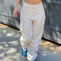 Slim fashion jeans for women by Ancient Energy, featuring a modern European and American style with a sleek fit.