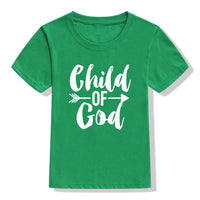 Kids' Christian short sleeve holiday faith shirt by Ancient Energy featuring colorful holiday-themed design for children
