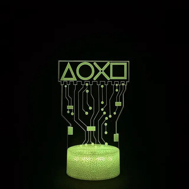 3D LED RGB Gamer Light - MANDOTOS