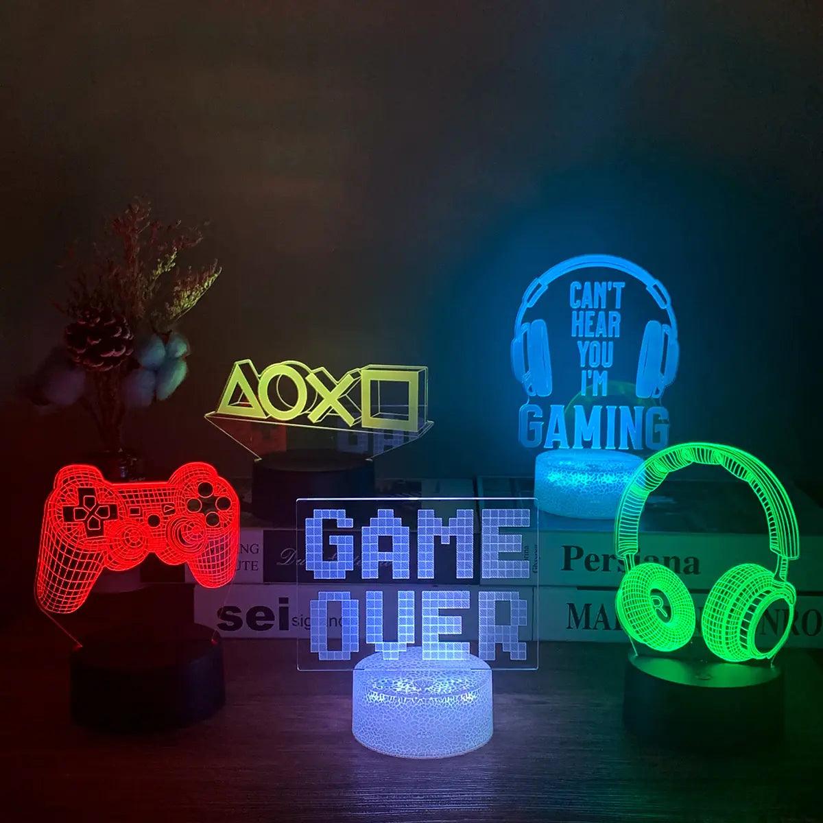 3D LED RGB Gamer Light - MANDOTOS