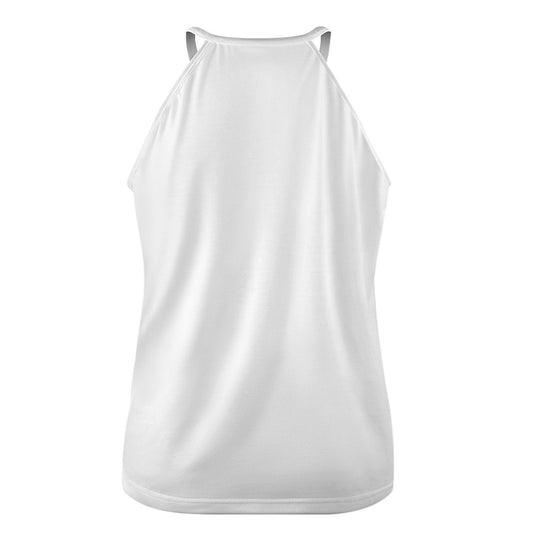 Soft and Stylish Sleeveless Round Neck Top in Polyester-Spandex Blend - Tanks & Camis