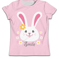Children's Boy T-shirt by Ancient Energy featuring a soft fabric and a cute cat cartoon pattern for casual wear.