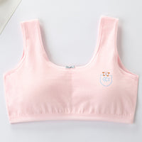 Ancient Energy girls' pure cotton junior high school student vest and underwear set with a comfortable bra for female students.