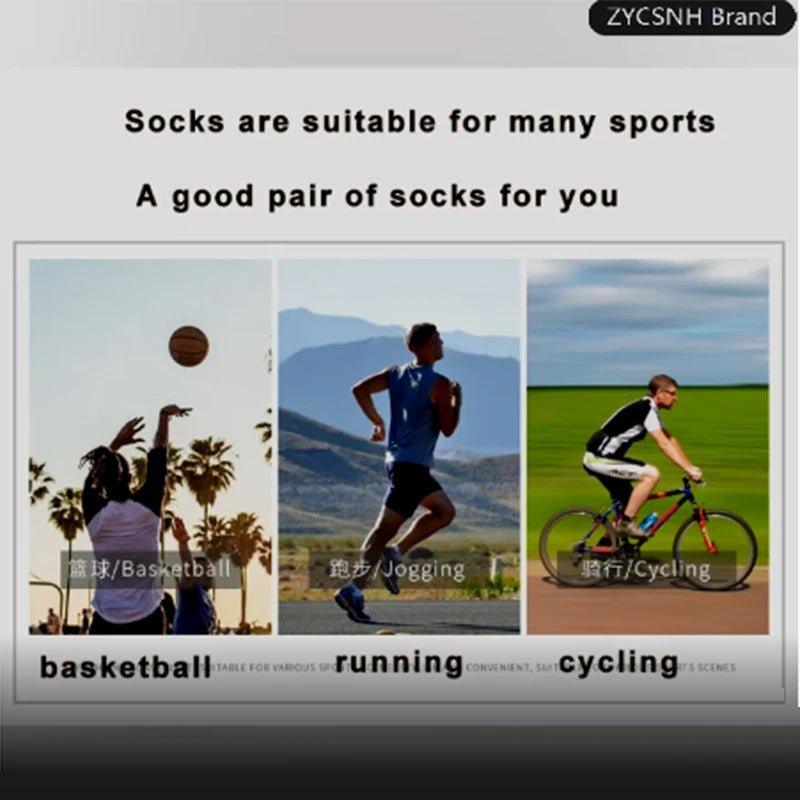 3Pair Professional Fitness Sports Socks Towel Bottom Non-Slip Running Socks Men Women Short Quick-Drying Basketball Training Sox - MANDOTOS