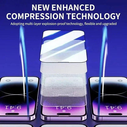 3Pcs Oleophobic Coating Dust Free Easy Installation Screen Protector for IPhone 13 11 12 14 15 Pro Max Mini XR 16 15 Plus Glass - MANDOTOS