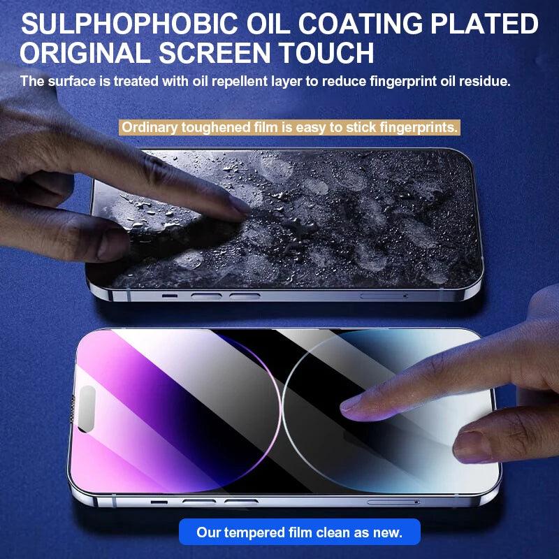 3Pcs Tempered Glass For iPhone 14 13 15 11 16 Pro Max Screen Protector for iPhone 15 Plus XR X XS Max 6 8 7 Plus SE 2020 Glass - MANDOTOS