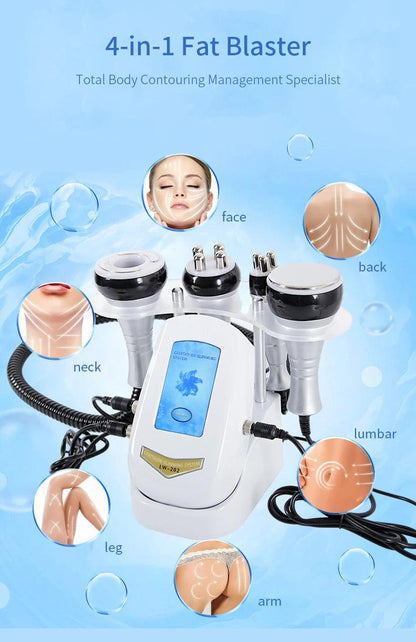 40K 4IN1 Cavitation Body Slimming Machine Beauty Device Facial Massager Skin Tighten Face Lifting Vacuum Suction - MANDOTOS