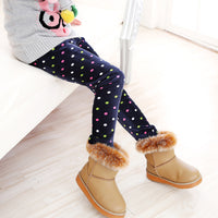 Girls' warm leggings by Ancient Energy featuring soft, cozy fabric and a comfortable fit for cold weather.