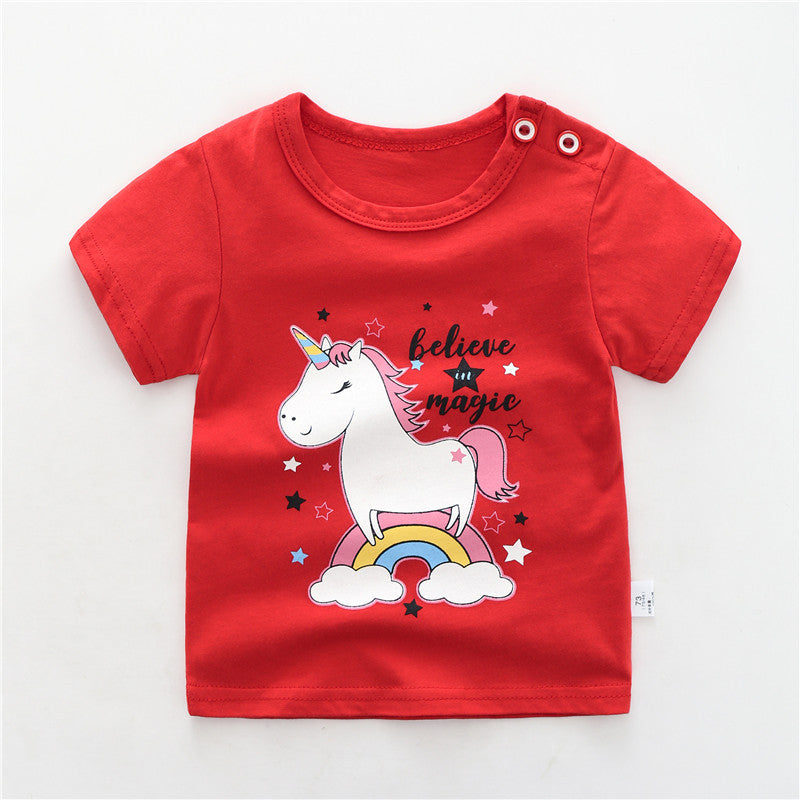 Children's cotton T-shirt by Ancient Energy, featuring a comfortable fit and colorful design for kids.