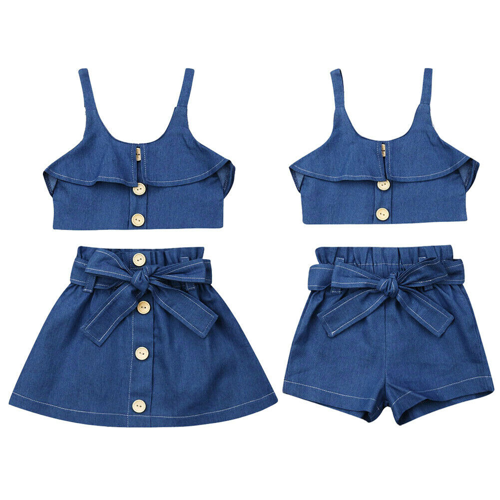 Children's girls' suspender skirt by Ancient Energy, featuring a stylish and comfortable design with adjustable straps and playful details.