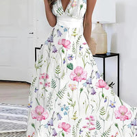 2023 Floral Elegance V-Neck Dress