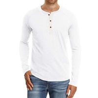 Plus Size Solid Raglan Men's Tee