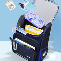 Ancient Energy primary school backpack for kids aged 6-12, featuring colorful design and adjustable straps for young students.