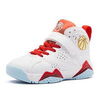 Elementary school boys' running shoes by Ancient Energy featuring lightweight design and sporty style for active kids.