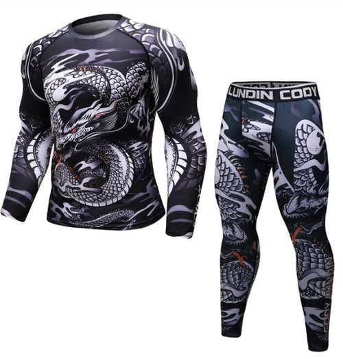 Ancient Energy MMA workout compression rashguard T-shirt in black with logo, designed for training and athletic performance.