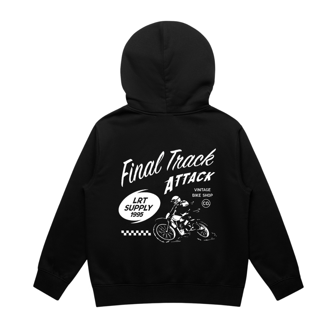 THE FINAL TRACK ATTACK HOODIE - RECYCLED BLACK
