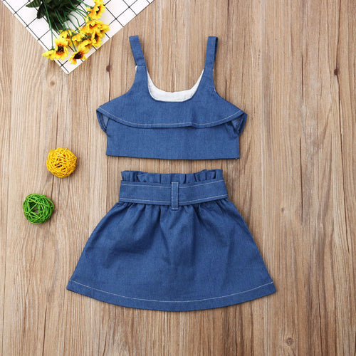 Children's girls' suspender skirt by Ancient Energy, featuring a stylish design with adjustable straps and a comfortable fit.