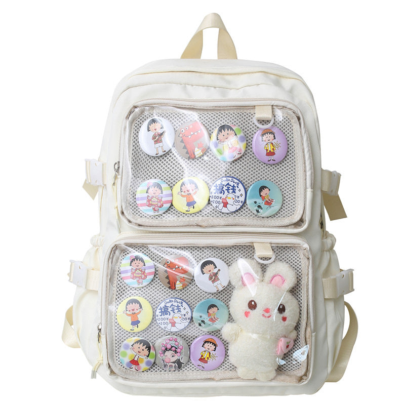 Cute middle and high school students' schoolbag by Ancient Energy, featuring colorful design and comfortable straps for students.