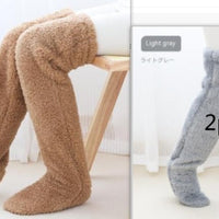 Cozy Winter Knee-High Fuzzy Socks for Cold-Proof Comfort - MANDOTOS0