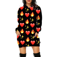 Halloween Print Long Hoodie With Pockets Sweater Long Sleeve Clothes Women - MANDOTOS