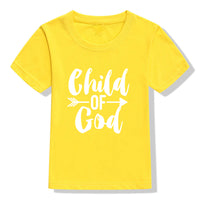Kids Christian short sleeve holiday faith shirt by Ancient Energy featuring colorful holiday-themed design for children.