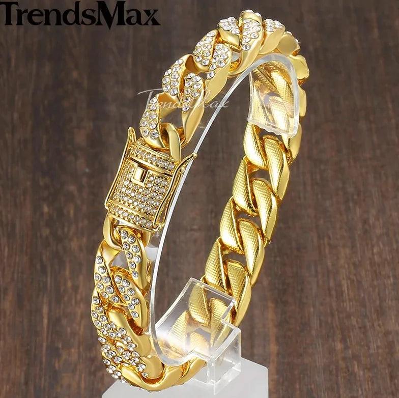 Men's Luxe Gold Chain Bracelet - MANDOTOS