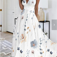 2023 Floral Elegance V-Neck Dress