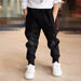 Kids black jeans by Ancient Energy, single spring and autumn boys' pants with a comfortable fit and casual style.